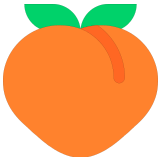 🍑 Peach, Emoji by Microsoft