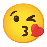 😘 Face Blowing a Kiss, Emoji by Google