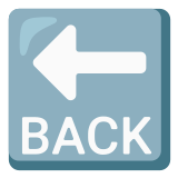 🔙 Back Arrow, Emoji by Google