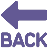 🔙 Back Arrow, Emoji by Microsoft