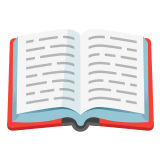 📖 Open Book, Emoji by Google