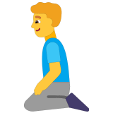🧎‍♂️ Man Kneeling, Emoji by Microsoft