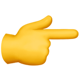 👉 Backhand Index Pointing Right, Emoji by Apple