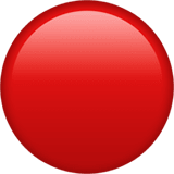 🔴 Red Circle, Emoji by Apple