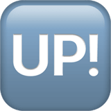 🆙 Up! Button, Emoji by Apple