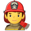 👨‍🚒 Man Firefighter, Emoji by Samsung