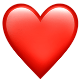 ❤️ Red Heart, Emoji by Apple