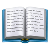 📖 Open Book, Emoji by Apple