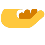 🫴 Palm Up Hand, Emoji by Microsoft