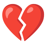 💔 Broken Heart, Emoji by Google