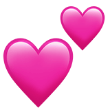 💕 Two Hearts, Emoji by Apple