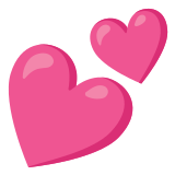 💕 Two Hearts, Emoji by Google
