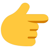 👉 Backhand Index Pointing Right, Emoji by Microsoft