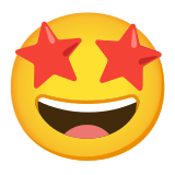 🤩 Star-Struck, Emoji by Google
