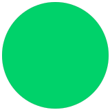 🟢 Disque Vert Emoji par Microsoft