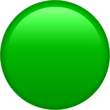 🟢 Disque Vert Emoji par Apple