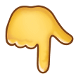 👇 Backhand Index Pointing Down, Emoji by Samsung