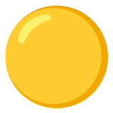 🟡 Yellow Circle, Emoji by Google