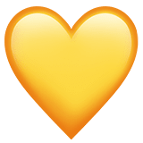 💛 Yellow Heart, Emoji by Apple