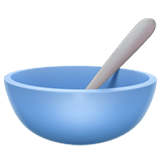 🥣 Bowl with Spoon, Emoji by Apple