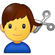 💇‍♂️ Man Getting Haircut, Emoji by Samsung