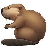🦫 Beaver, Emoji by Apple