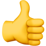 👍 Thumbs Up, Emoji by Apple