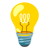 💡 Light Bulb, Emoji by Google