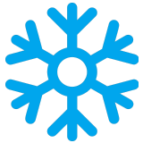 ❄️ Flocon Emoji par Microsoft