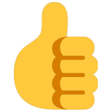 👍 Thumbs Up, Emoji by Microsoft