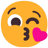 😘 Face Blowing a Kiss, Emoji by Microsoft