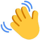 👋 Waving Hand, Emoji by Microsoft