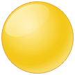 🟡 Yellow Circle, Emoji by Samsung