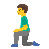 🧎‍♂️ Man Kneeling, Emoji by Google