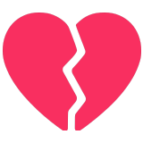 💔 Broken Heart, Emoji by Microsoft