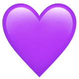 💜 Purple Heart, Emoji by Apple