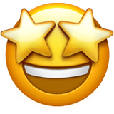 🤩 Star-Struck, Emoji by Apple