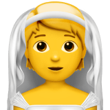 👰 Person with Veil, Emoji by Apple