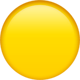 🟡 Yellow Circle, Emoji by Apple