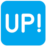 🆙 Up! Button, Emoji by Microsoft