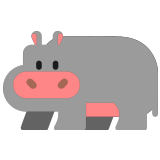 🦛 Hippopotamus, Emoji by Microsoft