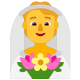👰 Person with Veil, Emoji by Microsoft