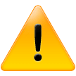 ⚠️ Symbole D’avertissement Emoji par Samsung