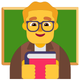 👨‍🏫 Lehrer Emoji von Microsoft