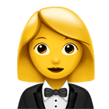 🤵‍♀️ Femme En Smoking Emoji par Apple