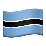 🇧🇼 Flagge: Botsuana Emoji von Apple