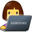 👩‍💻 It-Expertin Emoji von Samsung