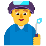 👨‍🏭 Fabrikarbeiter Emoji von Microsoft
