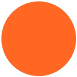 🟠 Оранжевый Круг, смайлик от Microsoft