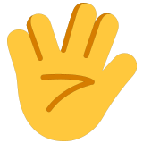 🖖 Vulcan Salute, Emoji by Microsoft